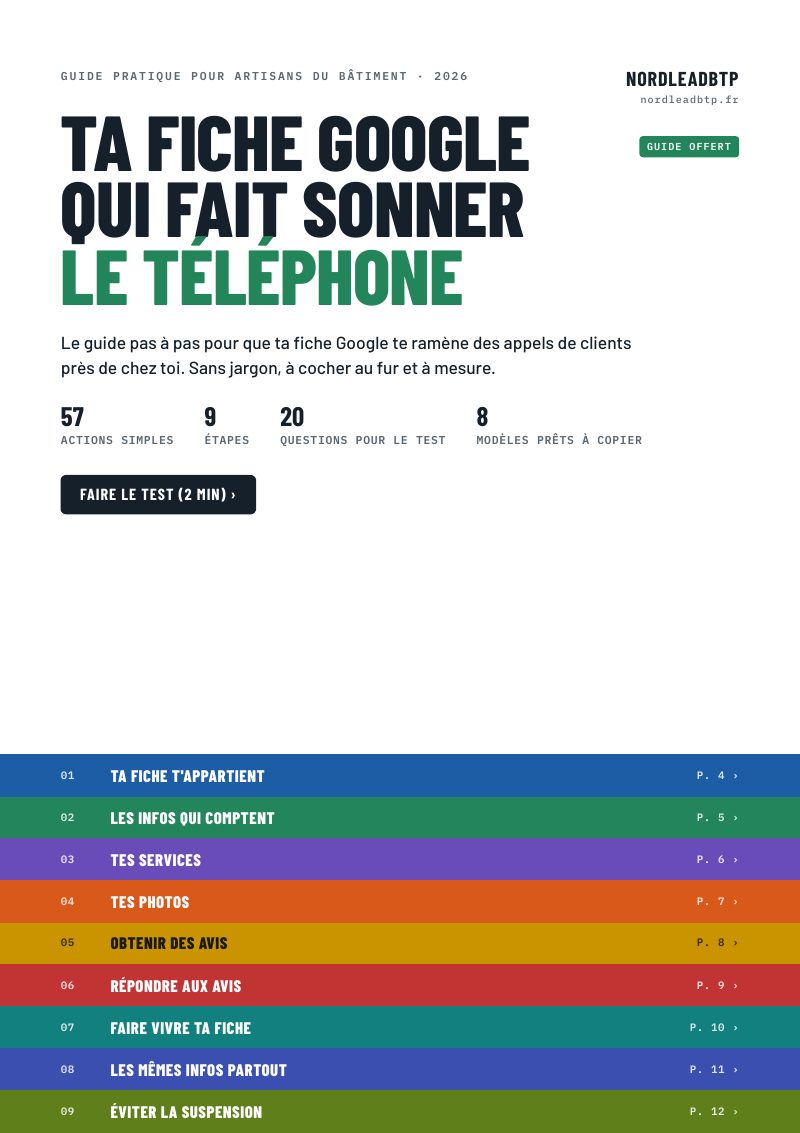 Couverture du guide « Ta fiche Google qui fait sonner le téléphone »